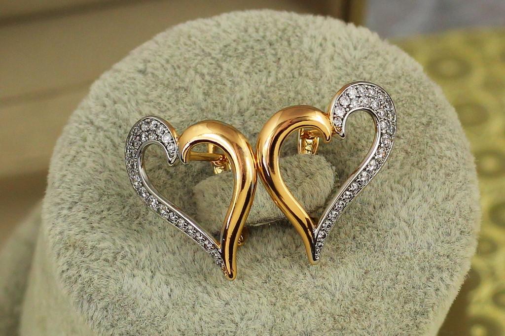 Серьги Xuping Jewelry Серьги с родием 2,3 см Золотистый (2427304311)