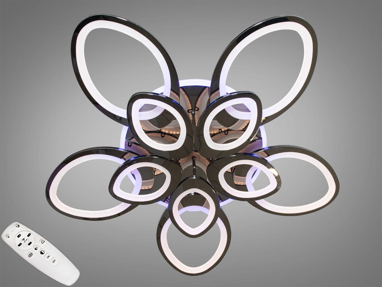 Люстра потолочная с димером LED 8059/5+5BHR 3col dim (2437593310)