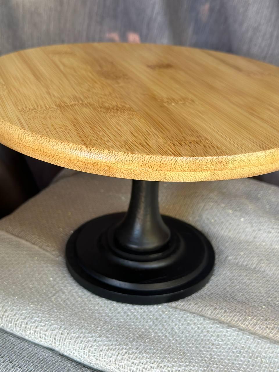 Тортовница на ножке Olens Бамбу-кейк бамбук 25,5х15 см Бежевый (8030-315) - фото 6 Тортовница на ножке Olens Бамбу-кейк бамбук 25,5х15 см Бежевый (8030-315) - фото 6