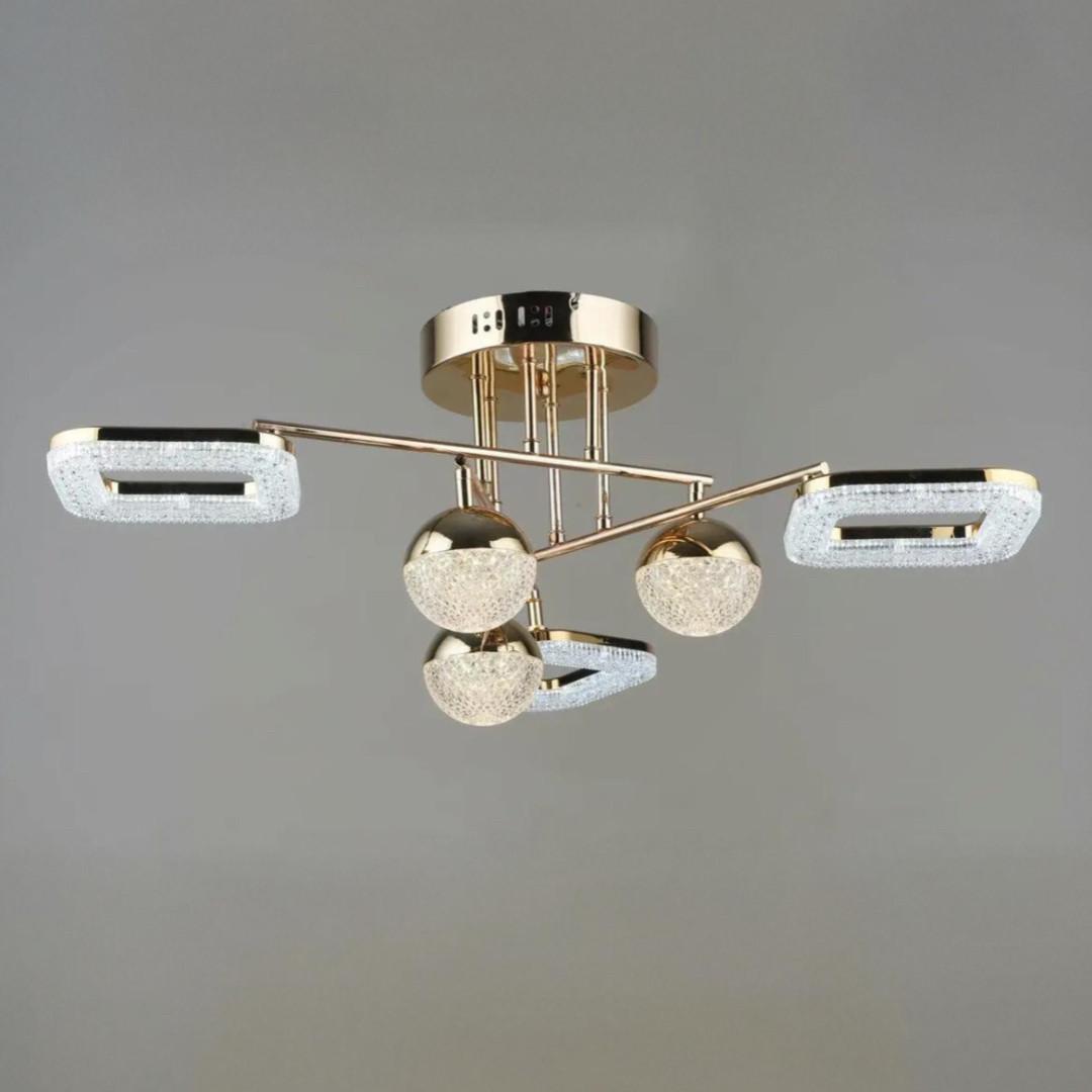 Люстра светодиодная Sirius 51W 3000-6500К Золотой (B YH1182/3+3 FGD)