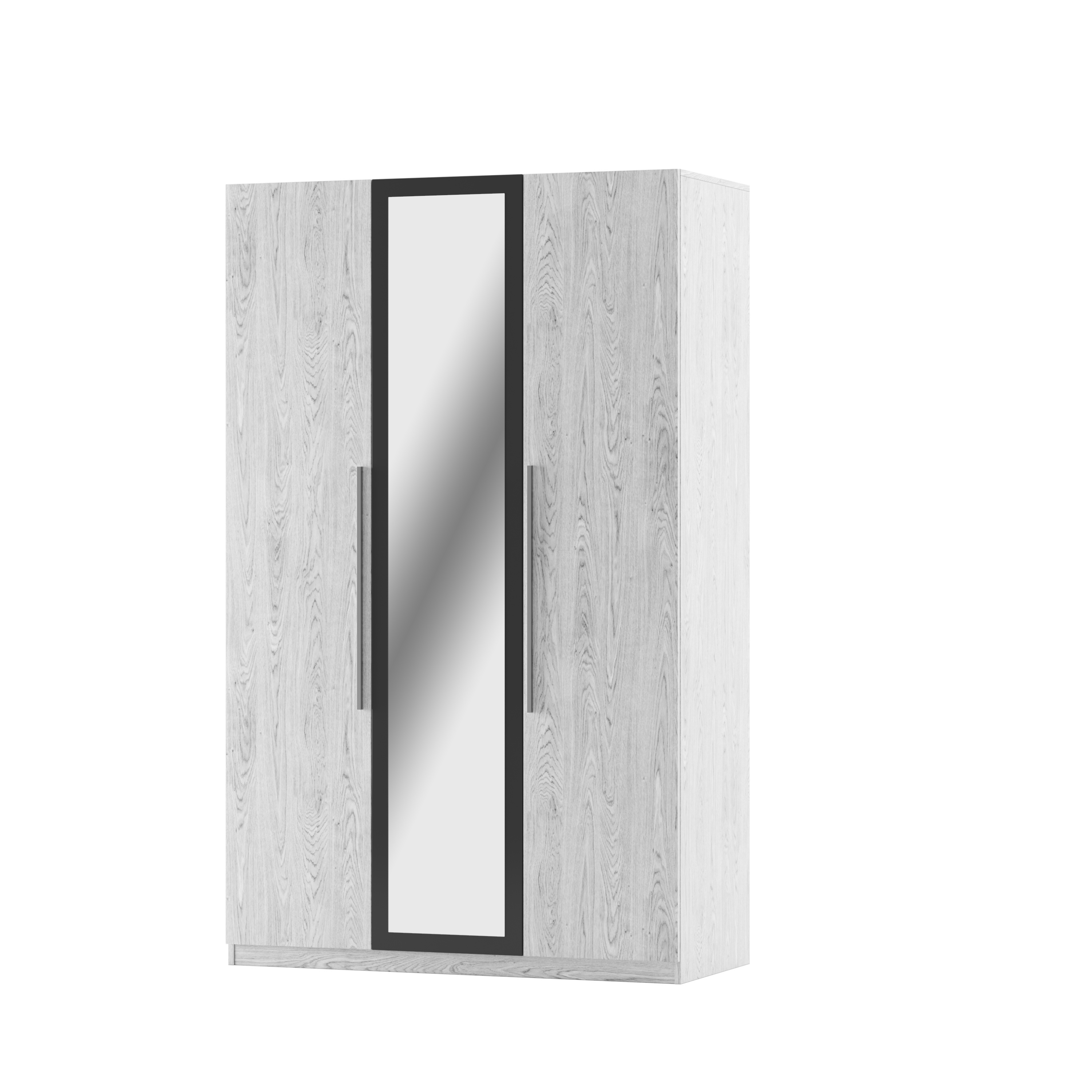 Шафа розпашна Світ Меблів Лілея Нова 3ДЗ ДСП Артвуд світлий/Антрацит