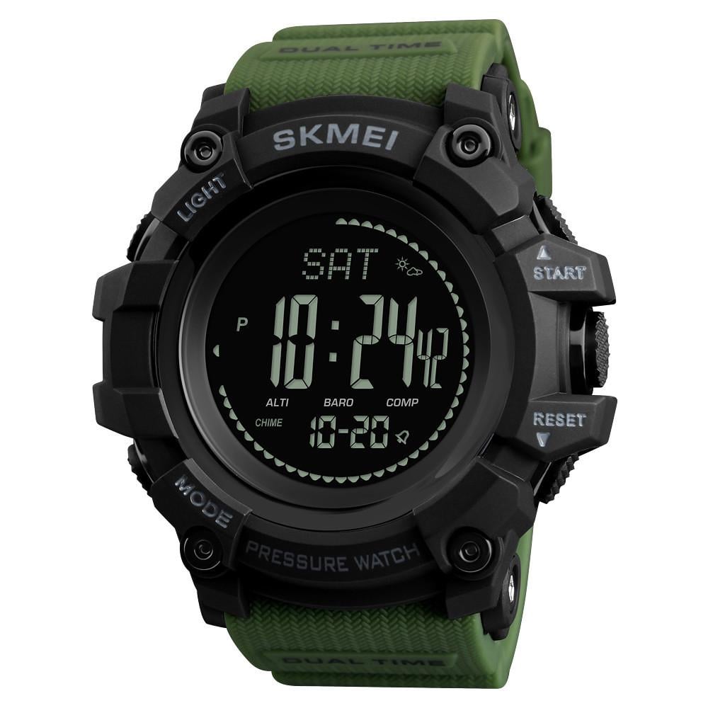 Годинник Skmei чоловічий наручний 1358AG watch Army Green (12275)