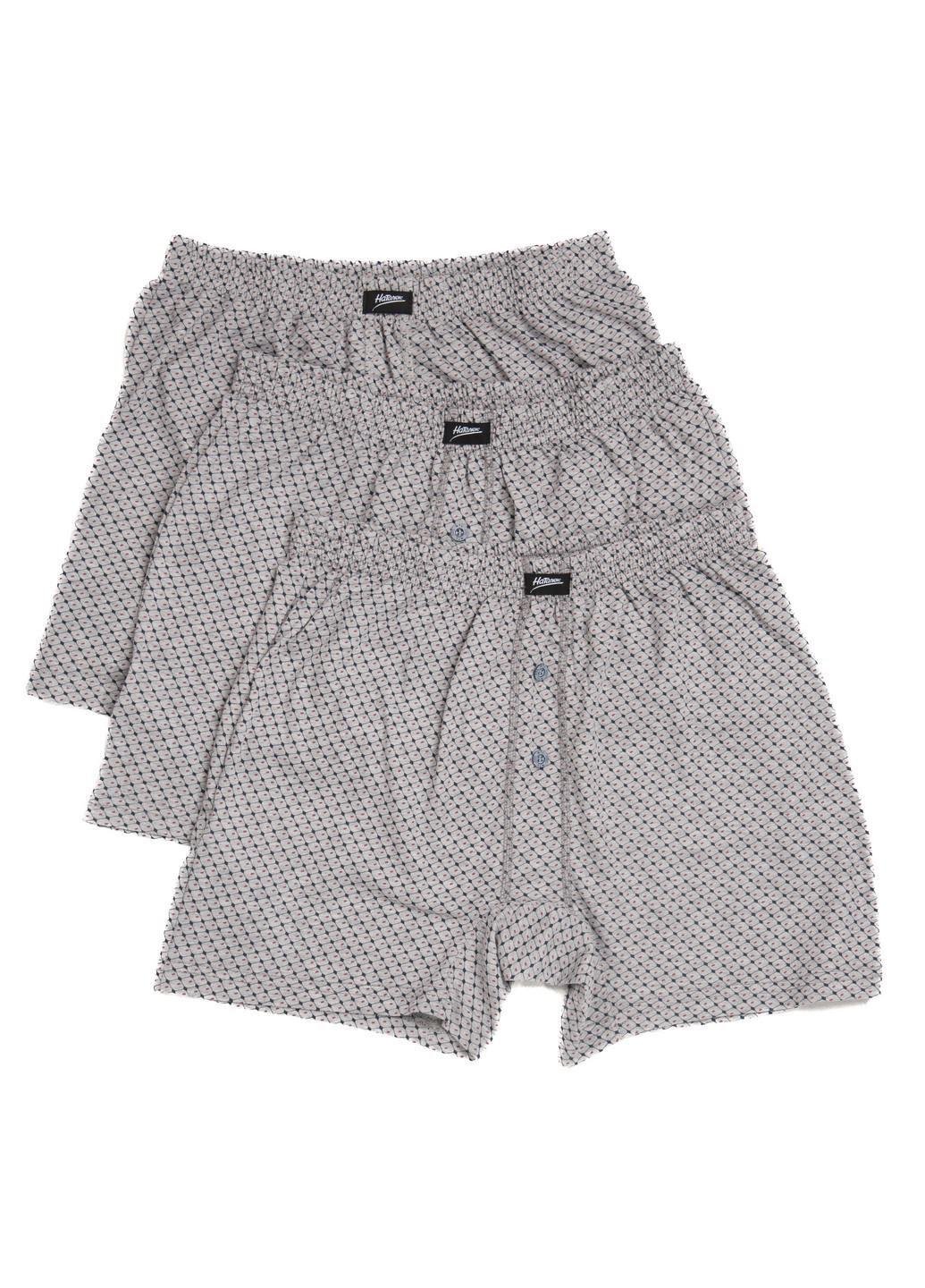 Сет мужских трусов Наталюкс XL 3 шт. Серый (1517112410443)