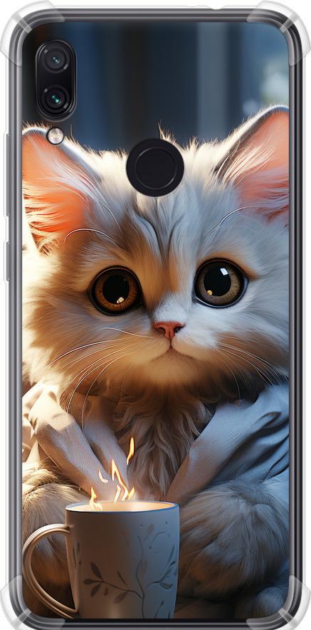 Чехол на Xiaomi Redmi Note 7 White cat (5646sp-1639-42517)