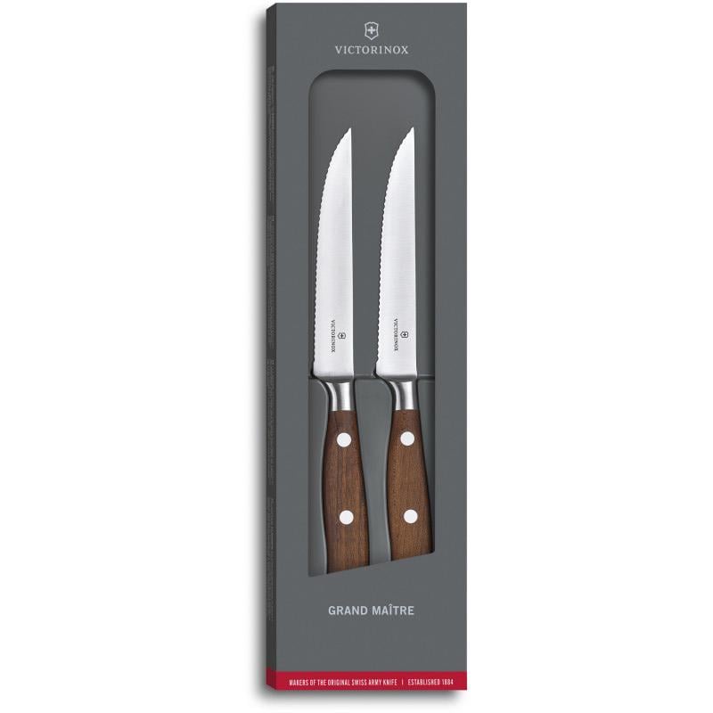 Набор ножей Grand Maitre Wood Steak Set Victorinox Grand Maitre Wood Steak 12 см 2 шт. (58-79-Vx77240.2W) - фото 2