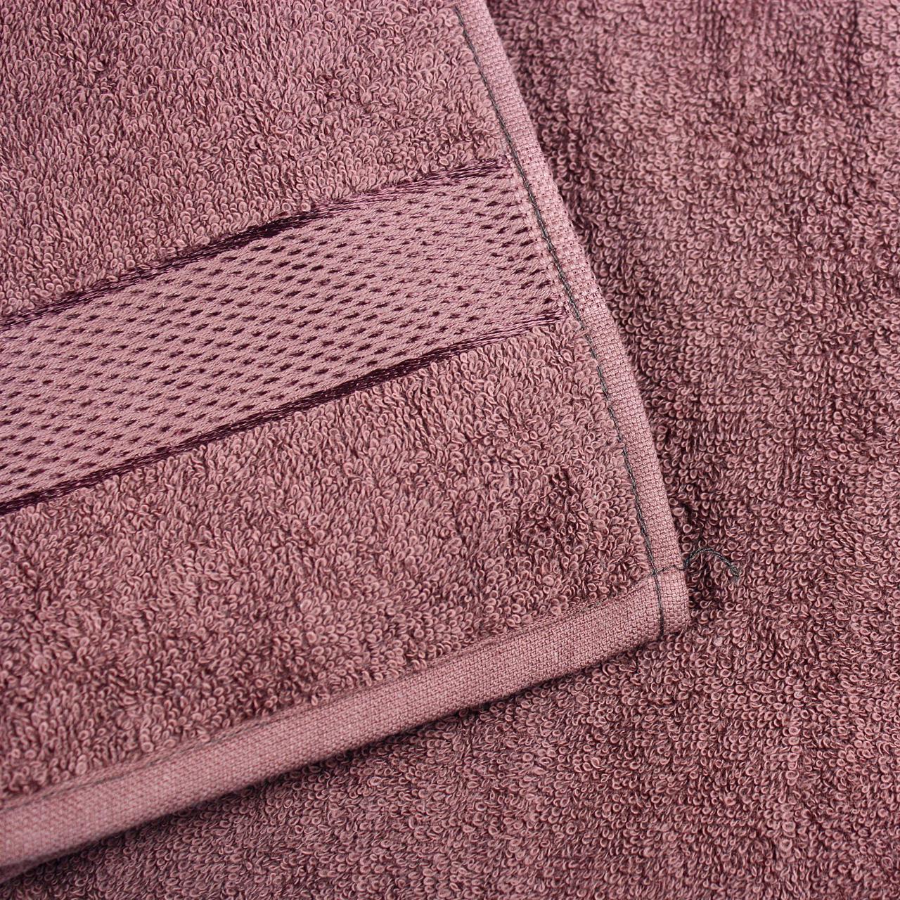 Рушник махровий БС0004 70х140 см Коричневий - фото 2