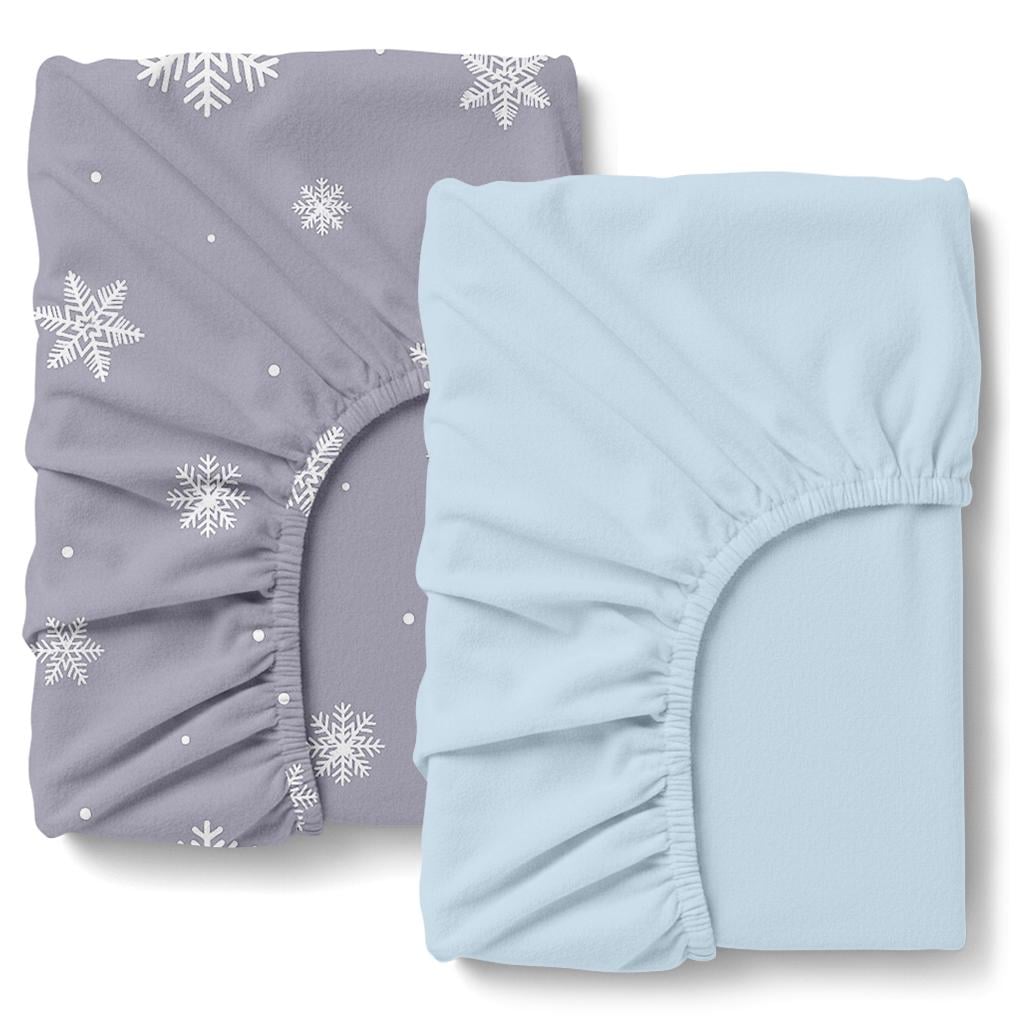 Простынь на резинке Cosas ICY BLUE фланель 180х200х20 см 2 шт. (4822052488560)
