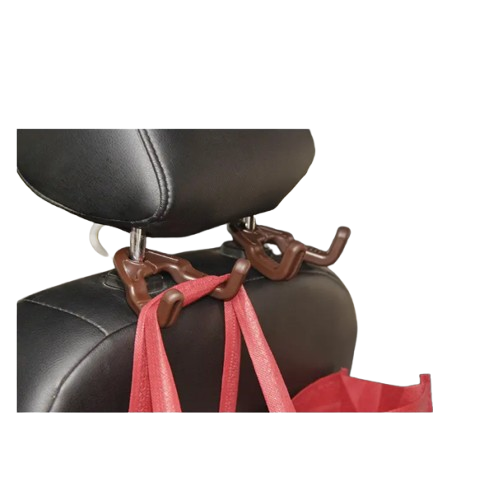 Гачки для сумок AIWA на підголівник передніх сидінь 2 шт. Коричневий (04094)