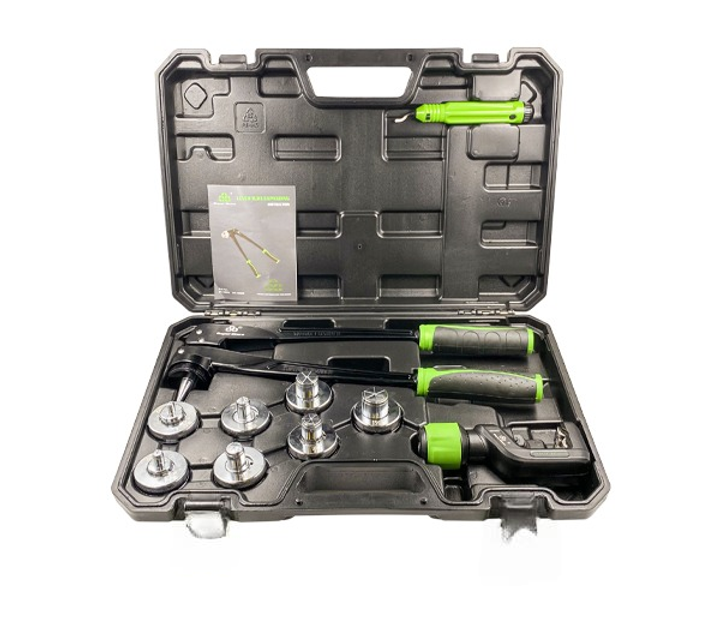 Набір інструментів для вальцювання мідних труб Whicepart ST-100A з труборізом та насадками 3/8-1 1/8