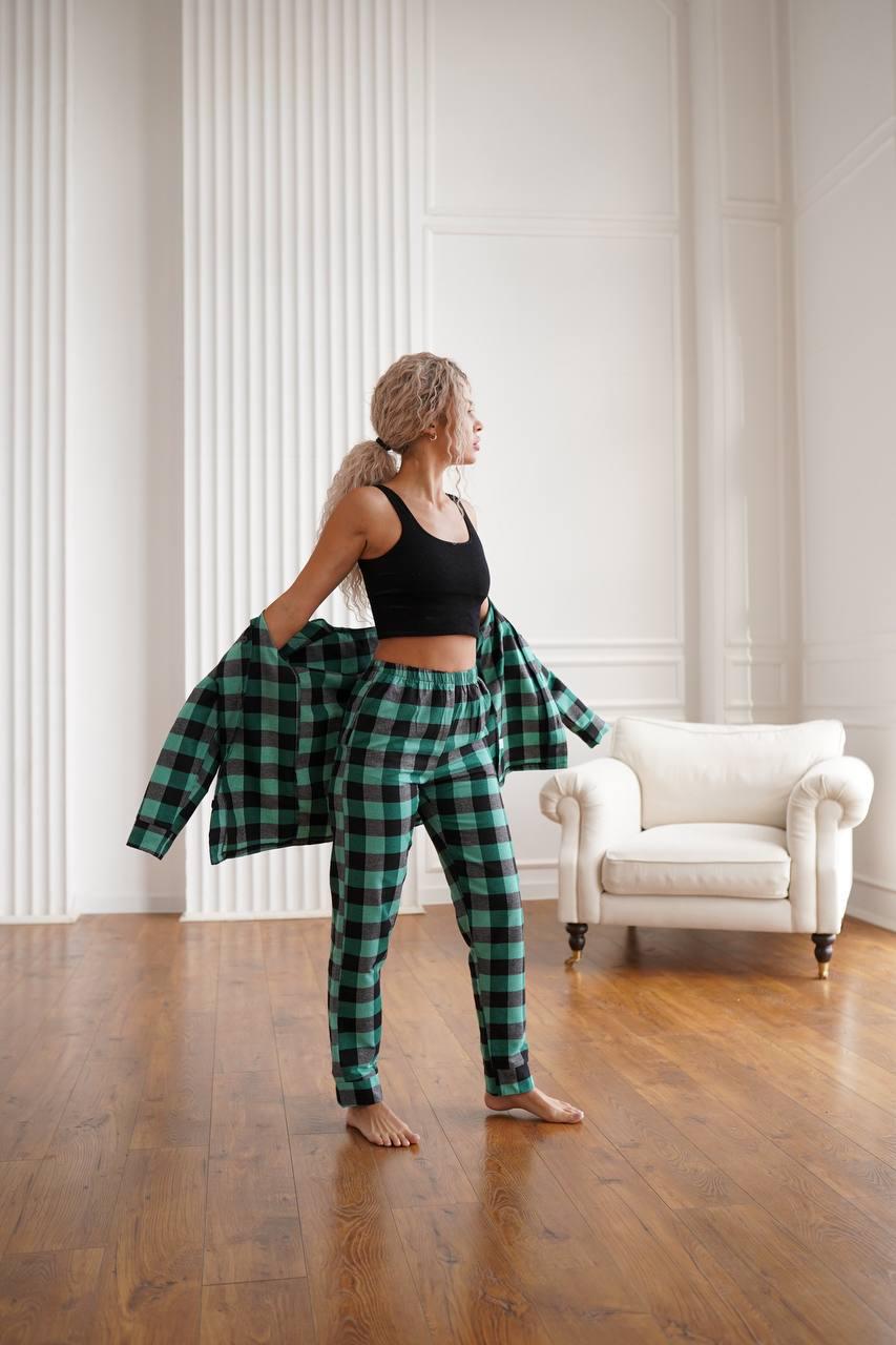 Піжама фланелева унісекс комплект М (9023) - фото 4 Піжама фланелева унісекс комплект М (9023) - фото 4