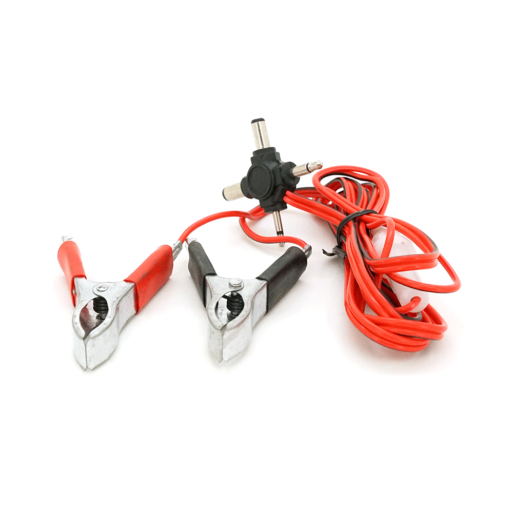 Шнур с крокодилами VOLTRONIC универсальный на штекер питания 4 разъема (26483571)