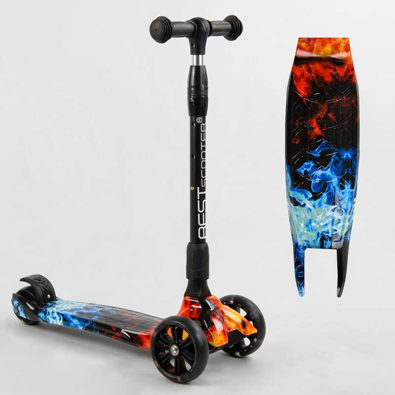 Самокат триколісний Best Scooter 76-455 MAXI 3 колеса PU зі світлом - фото 4 Самокат триколісний Best Scooter 76-455 MAXI 3 колеса PU зі світлом - фото 4