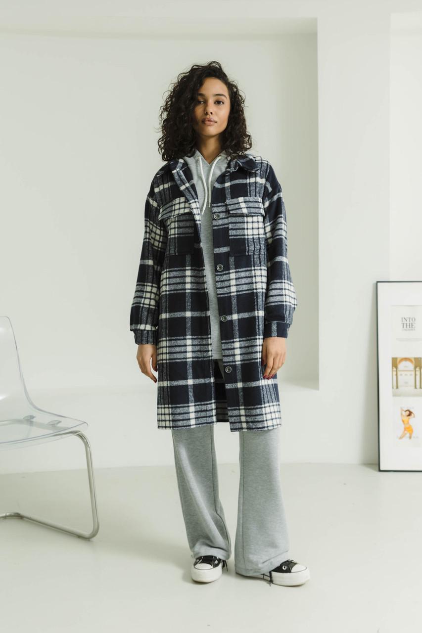 Пальто-сорочка з кашеміру Seventeen S-M Синій (2078763435) Пальто-сорочка з кашеміру Seventeen S-M Синій (2078763435)