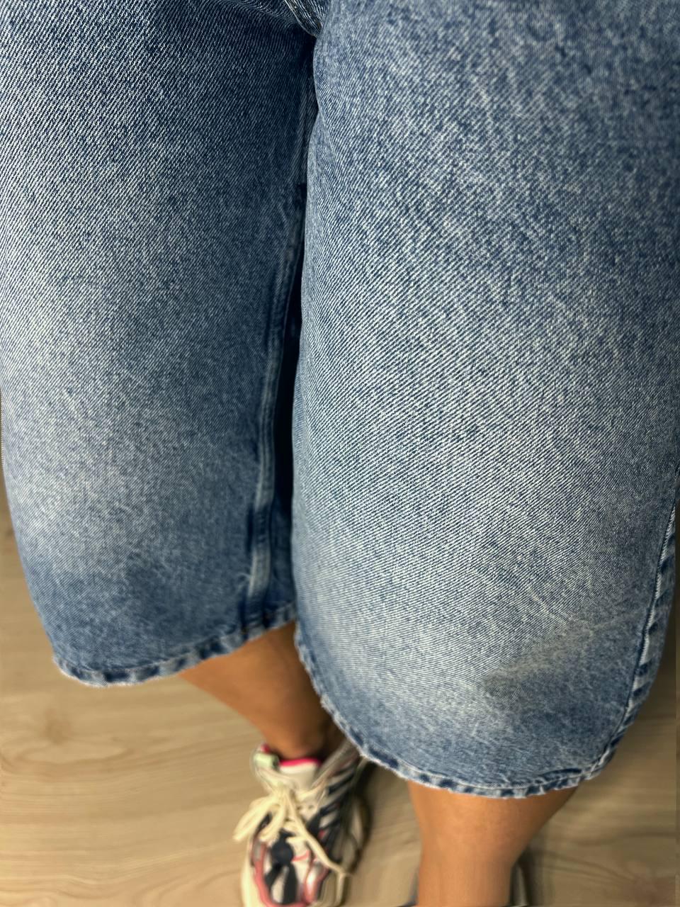 Шорты женские джинсовые Mikaletta 9713 бермуды длинные р. 25 Светло-синий (4273) - фото 10