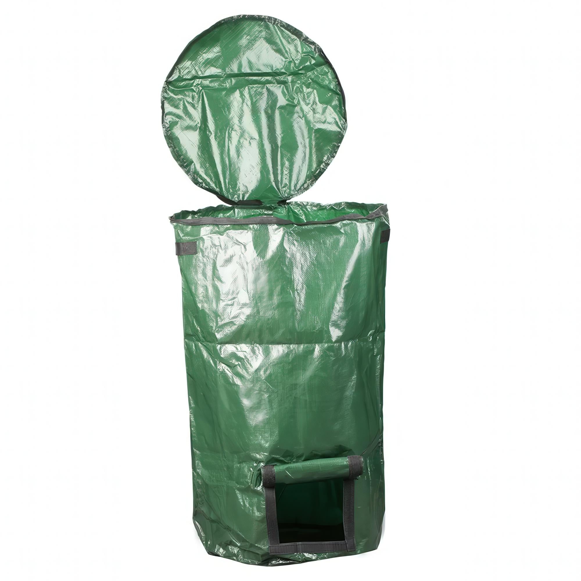 Мешок для компоста садовый 80х45 см 127 л с ручками и застежкой-молнией/складной/полипропилен Зеленый