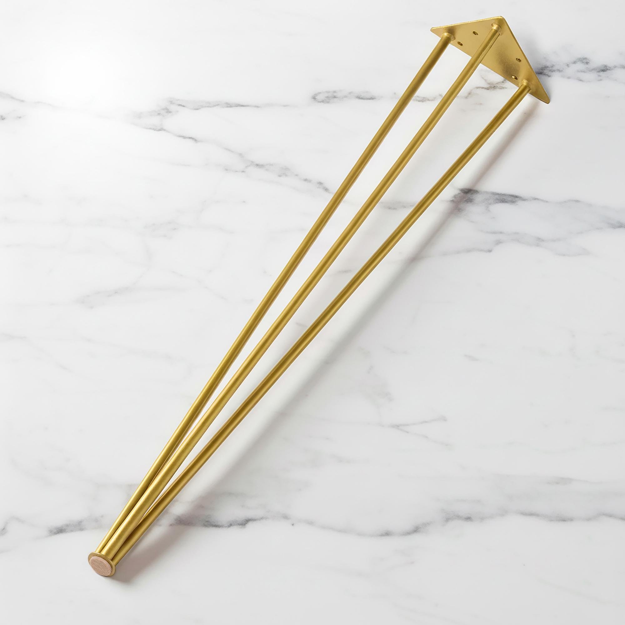 Ножка-шпилька для стола из металла 730 мм Золотой (1112) Ножка-шпилька для стола из металла 730 мм Золотой (1112)