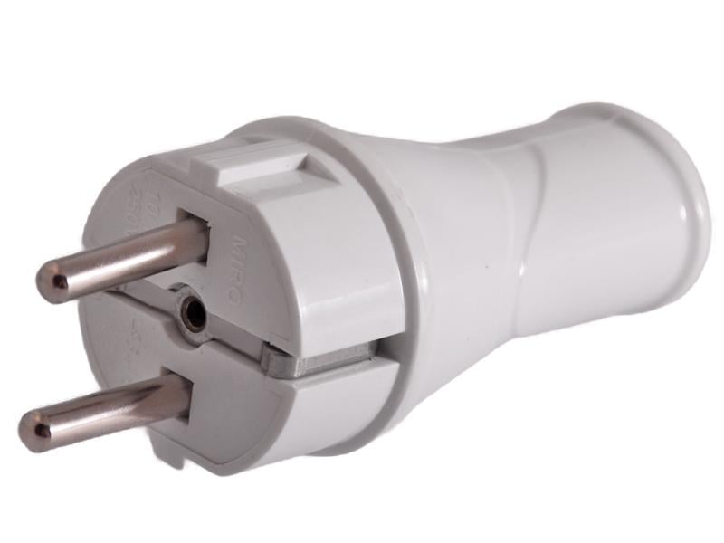 Вилка с заземлением Lemanso LMA3324 прямая евро (4750)