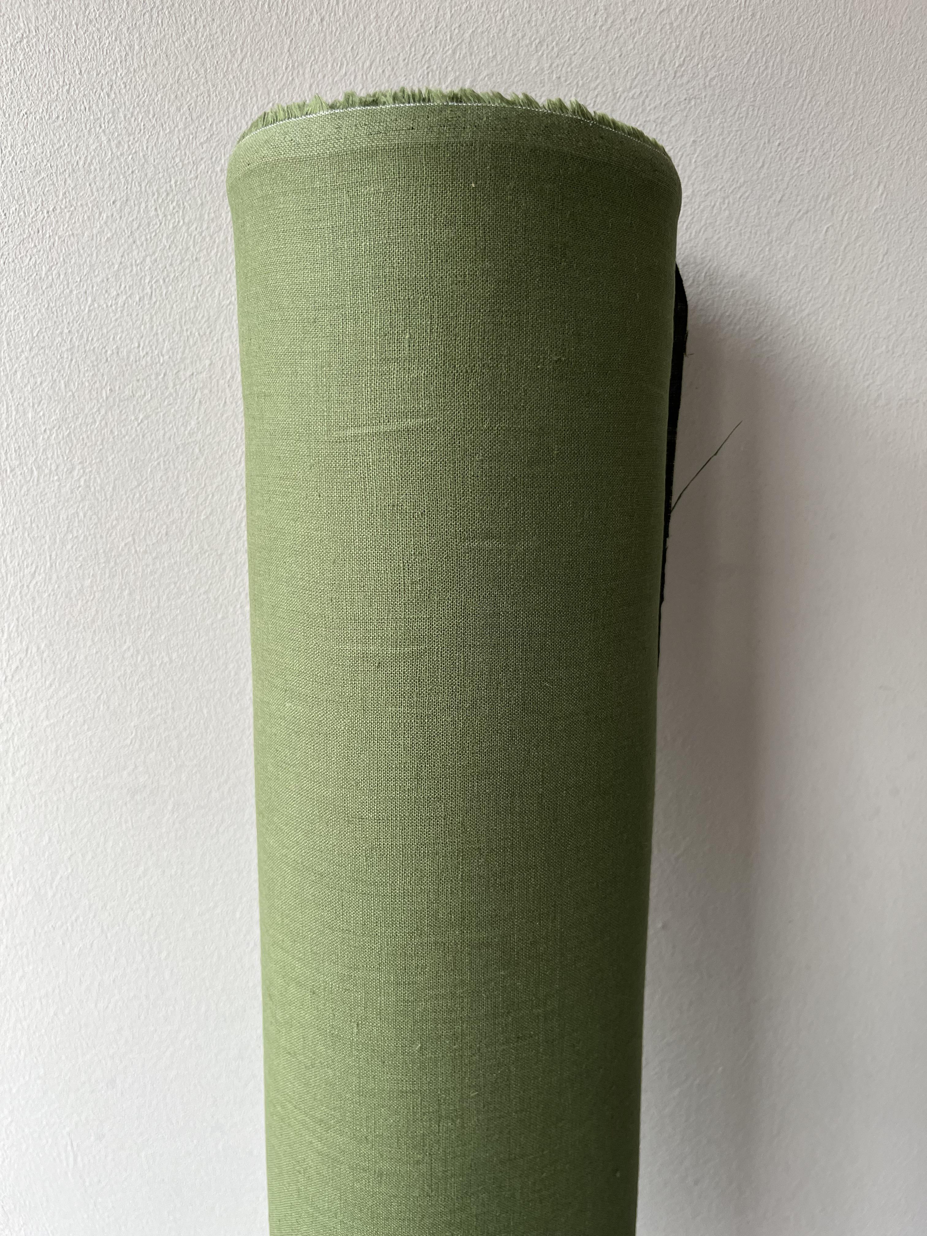 Ткань льняная костюмная Linen Plus 148 см 372 Оливковый - фото 5 Ткань льняная костюмная Linen Plus 148 см 372 Оливковый - фото 5