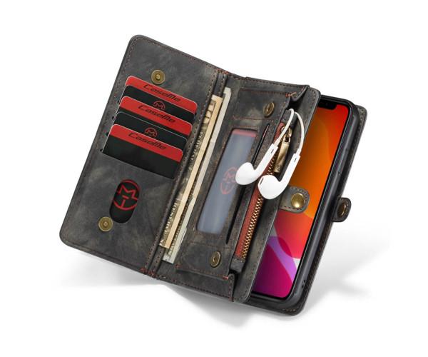 Чохол-гаманець CaseMe Retro Leather для Apple iPhone 12 / 12 Pro, Black - фото 3 Чохол-гаманець CaseMe Retro Leather для Apple iPhone 12 / 12 Pro, Black - фото 3