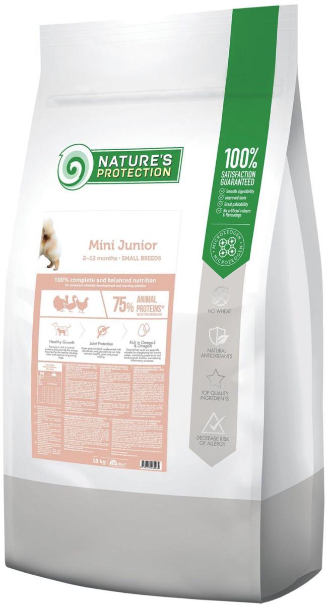 Корм сухой Nature's Protection Mini Junior Small breeds для юниоров 18 кг (4771317460264)