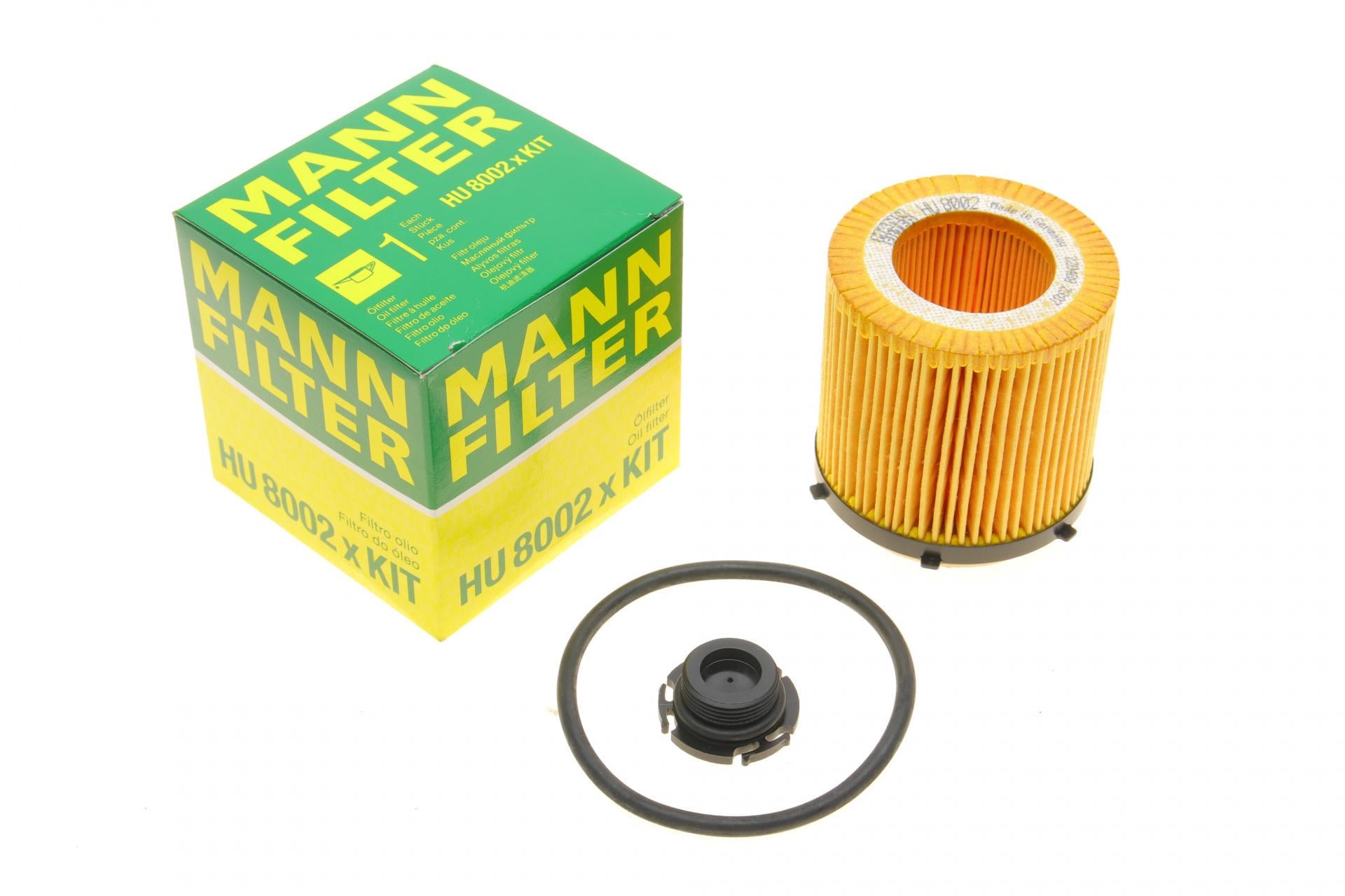 Фильтр масляный Mann-Filter для BMW 3 F30/F31/5 F10/F11/X1 E84/Z4 E89 2,0i N20 11-12 (HU 8002 X KIT)