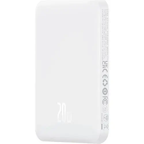 Батарея портативная BASEUS Magnetic Mini Wireless Fast Charge P10022107223-00 5000 mAh 20W White - фото 3