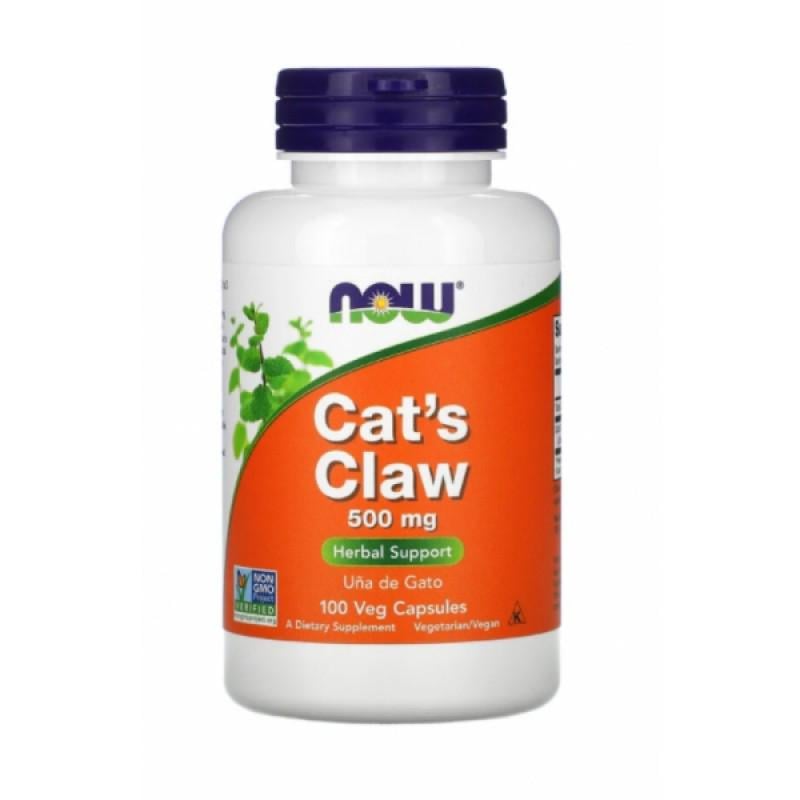 Натуральна добавка Now Foods Cat's Claw 500 мг 100 капс. (NOW-04618)