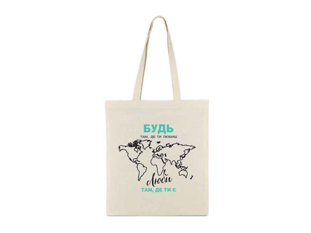 Сумка-шопер Кварта "Будь де любиш" 4306 без замка бязь (937592) Сумка-шопер Кварта "Будь де любиш" 4306 без замка бязь (937592)