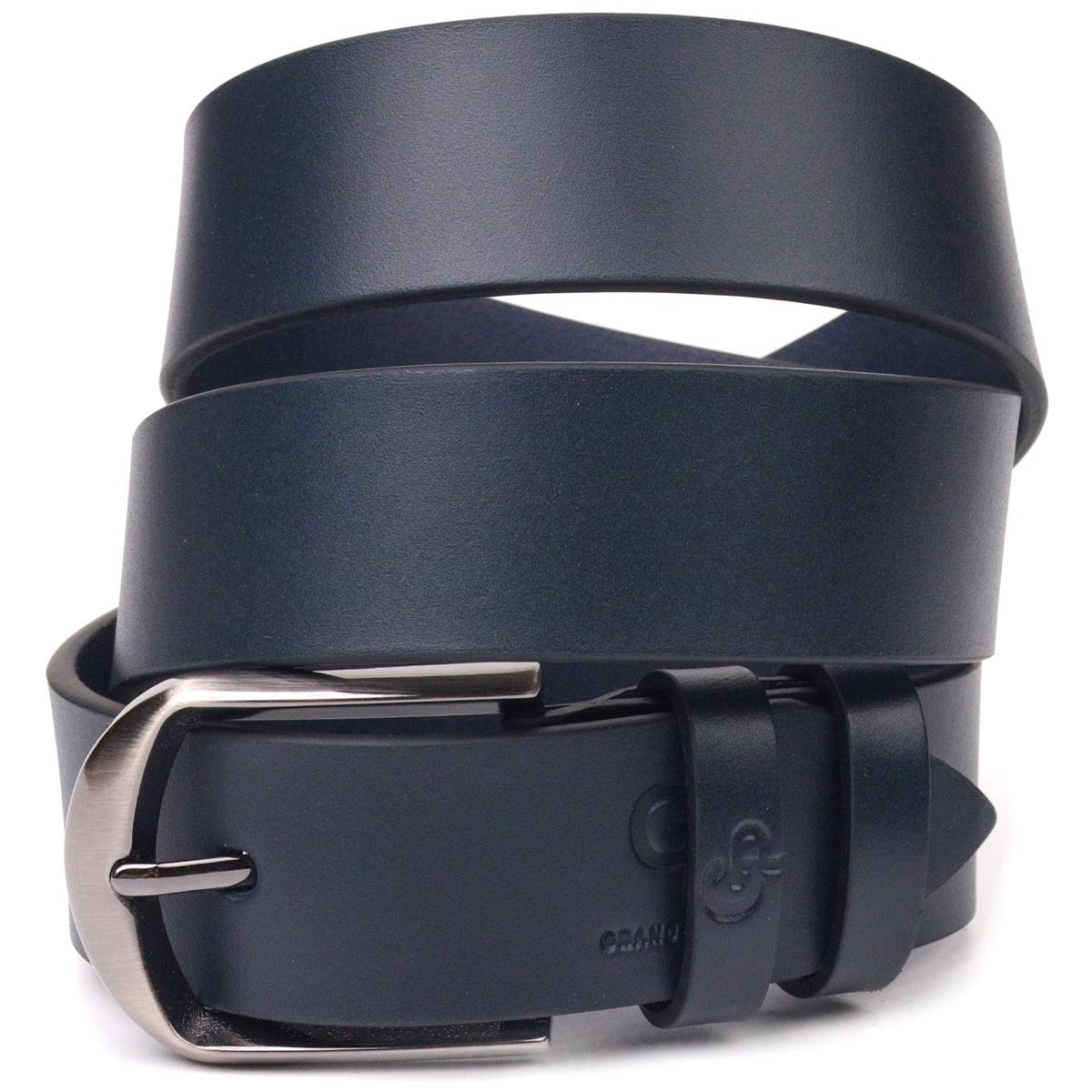 Ремень мужской GRANDE PELLE Leather Belt 21453 из кожи Синий