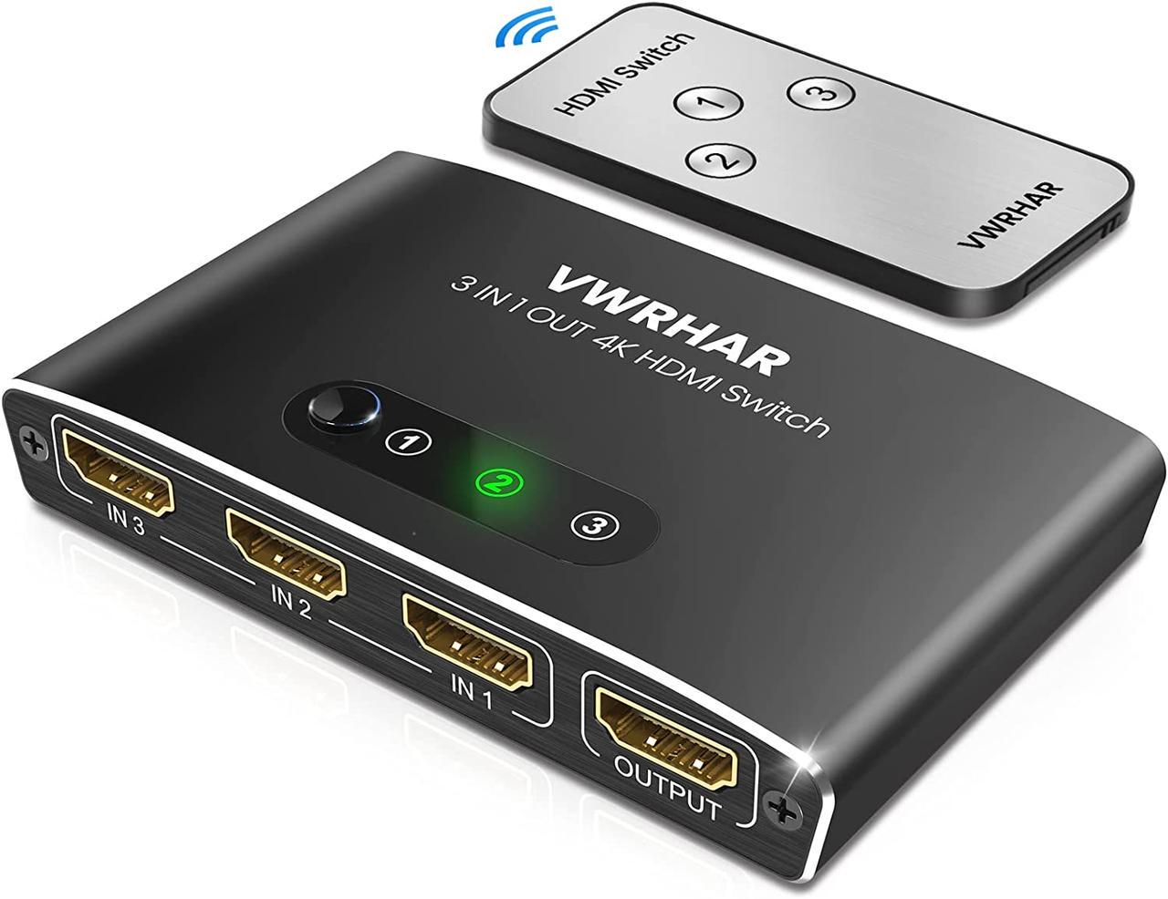 Разветвитель VWRHar HDMI Switch 3в1 OUT HDMI 4K 3D HD (1867247027)
