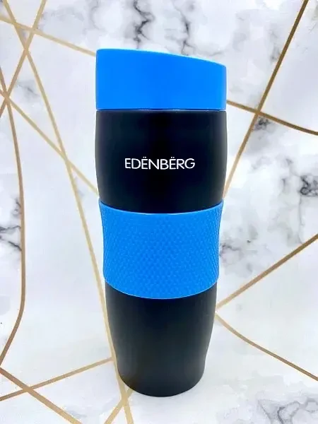 Термокружка вакуумная Edenberg EB-622 из нержавеющей стали 380 мл Синий (2530557776) - фото 1 Термокружка вакуумная Edenberg EB-622 из нержавеющей стали 380 мл Синий (2530557776) - фото 1