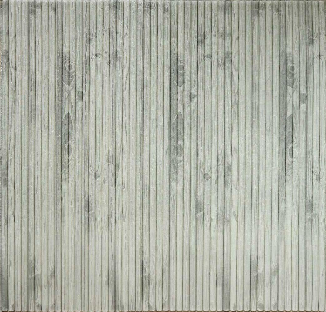 3D-панель декоративная самоклеющаяся Бамбук 700x700x8 мм Серый дуб (606)