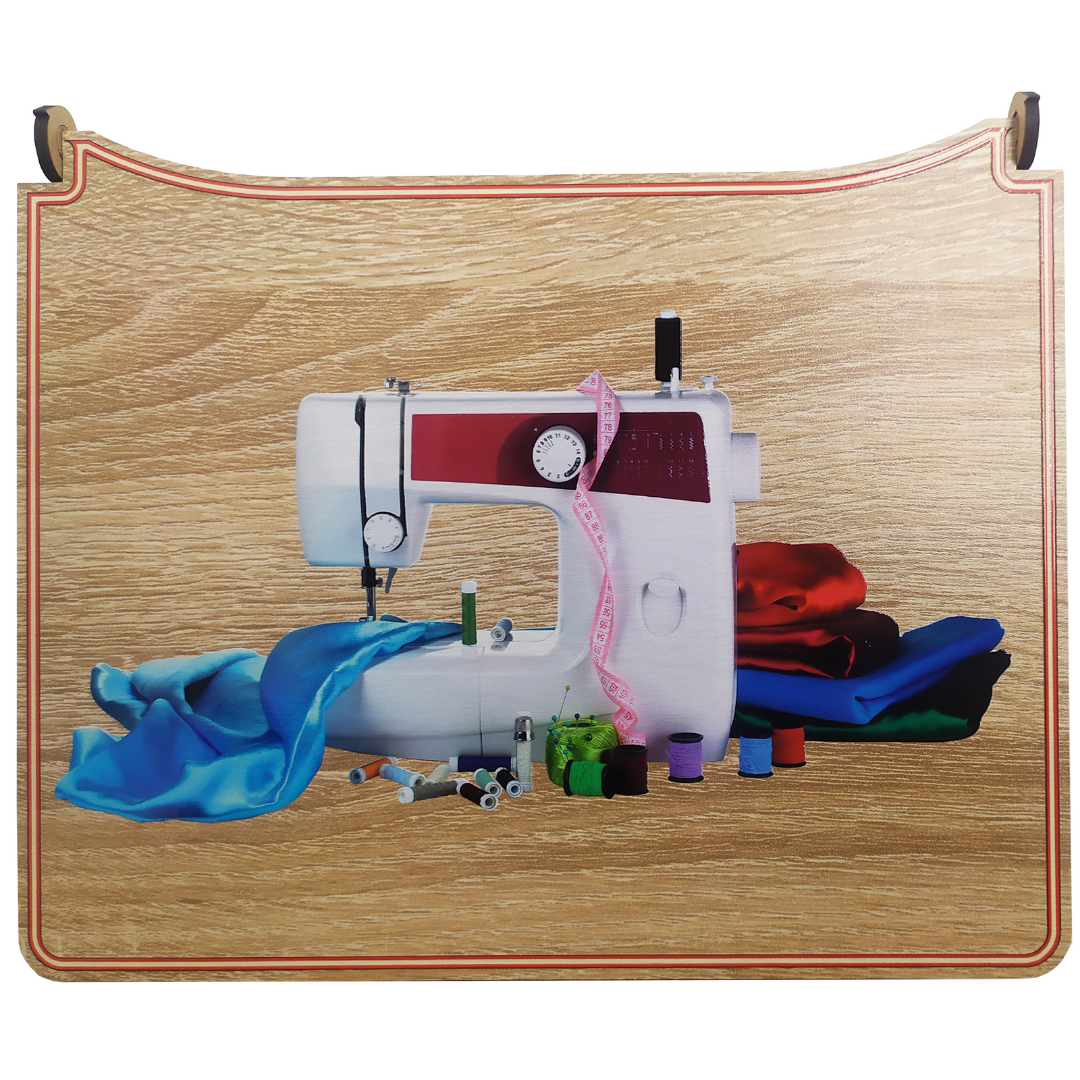 Органайзер Швейна машинка дерев'яний для вишивки та шиття з малюнком 22х18х7 см (31998565) - фото 2 Органайзер Швейна машинка дерев'яний для вишивки та шиття з малюнком 22х18х7 см (31998565) - фото 2