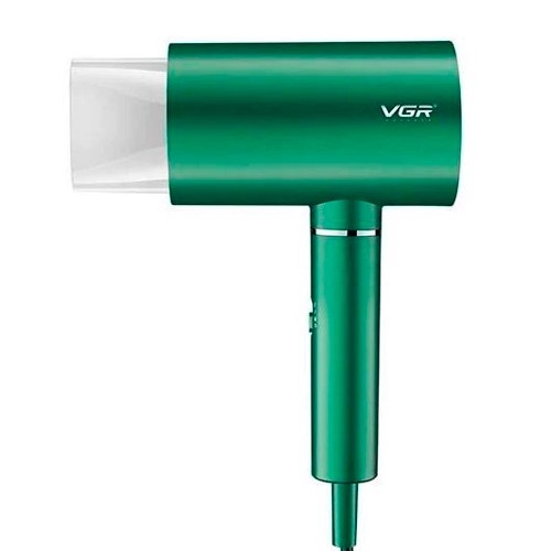 Фен VGR на 2 уровня обдува/2 уровня температуры и насадка-концентратор Green (V-431)