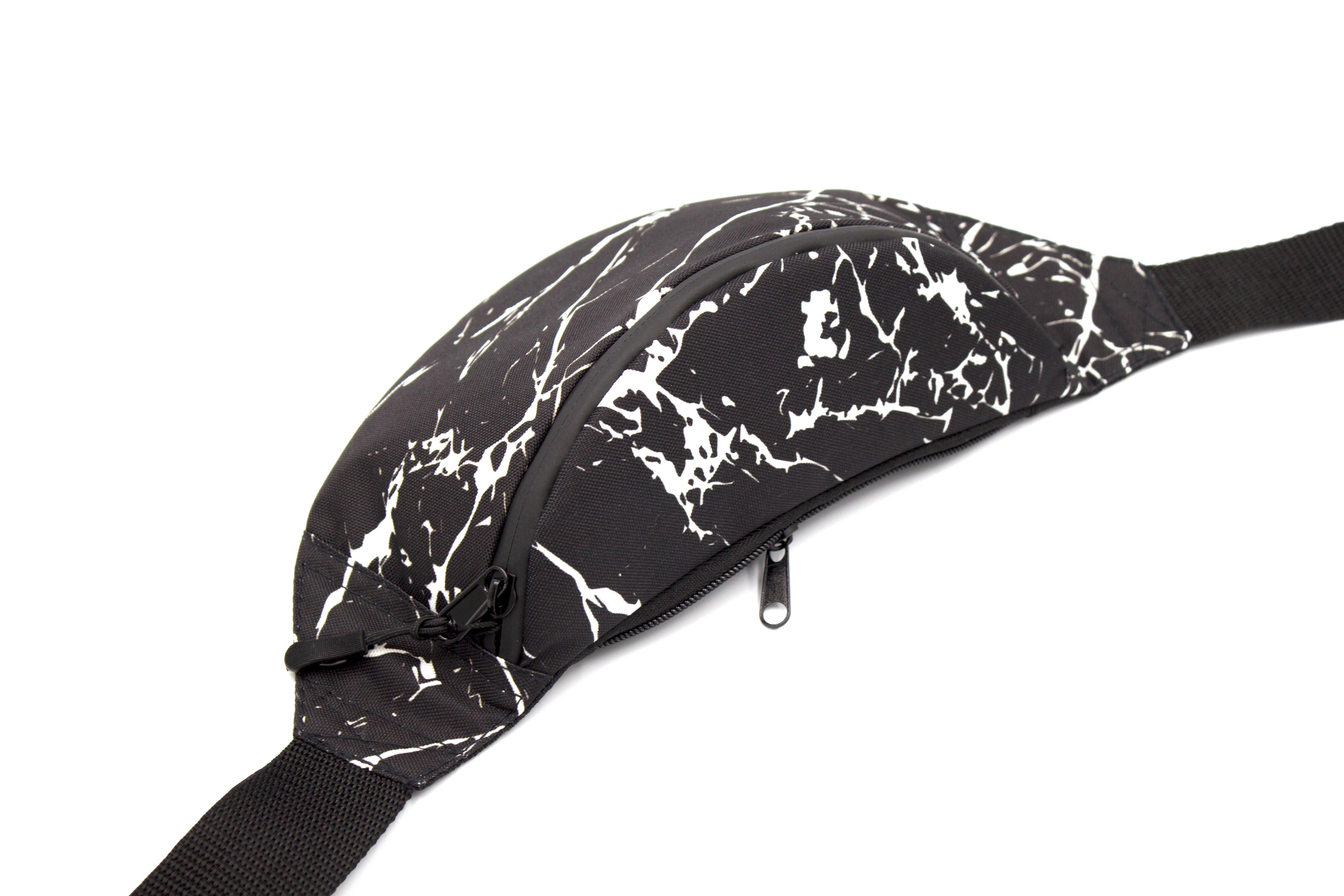 Сумка бананка Мрамор Черный (24415014) - фото 4 Сумка бананка Мрамор Черный (24415014) - фото 4