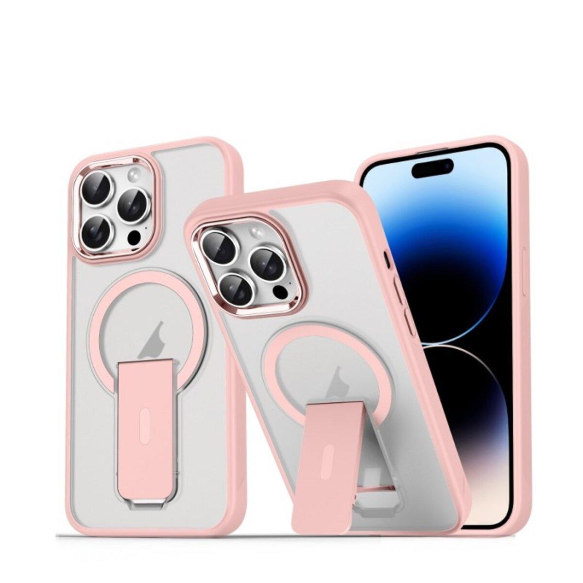 Противоударный чехол с подставкой Cosmic Magnetic Stand for Apple iPhone 14 Pro Max Pink