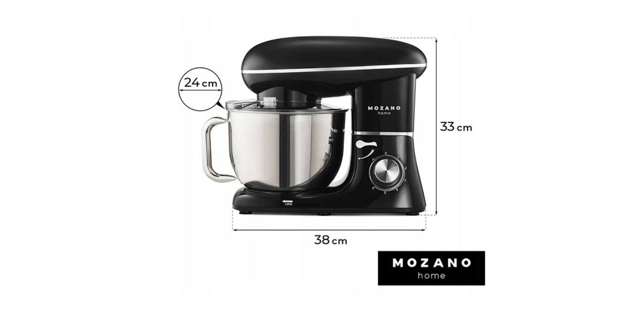 Тістоміс Mozano Kitchen Machine 2300W Black - фото 4