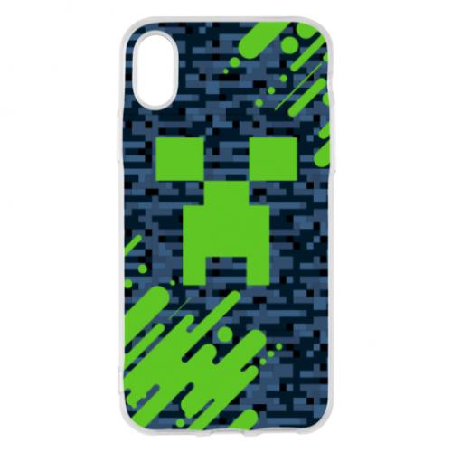 Чехол для iPhone X/Xs Minecraft Creeper