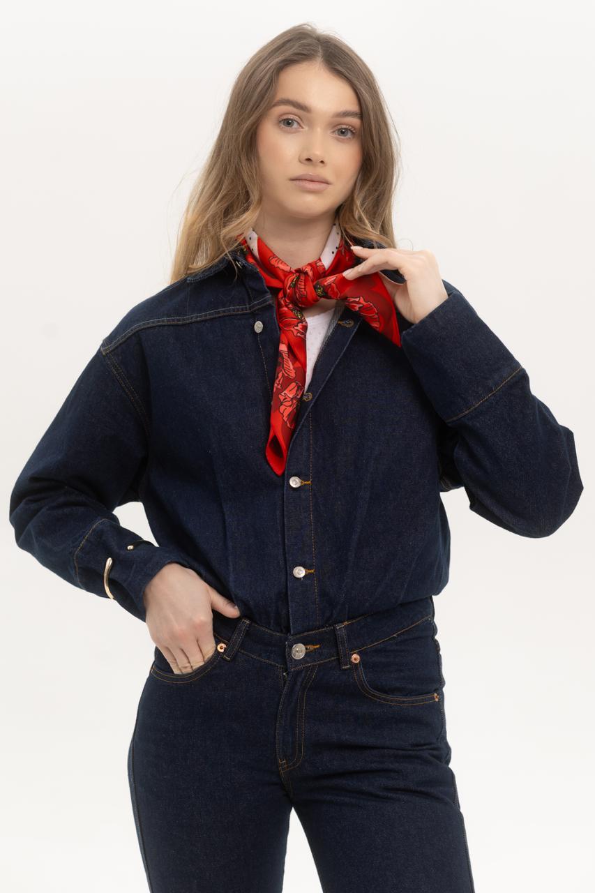 Платок Маки шелковый односторонняя печать 55х55 см Бежево-красный (27557551) - фото 3 Платок Маки шелковый односторонняя печать 55х55 см Бежево-красный (27557551) - фото 3