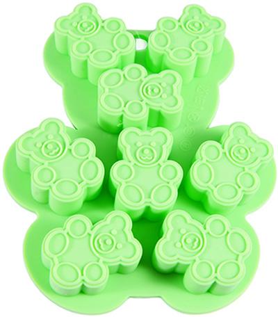 Форма силиконовая для льда и конфет Fissman Медвежата 13х11 см (FN-6560)