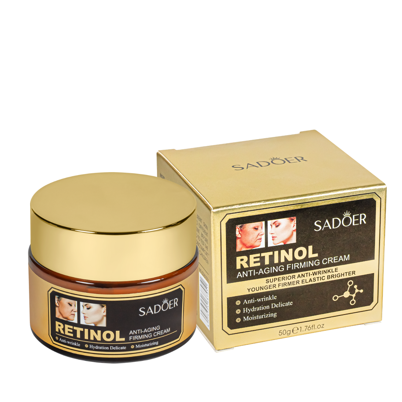 Крем для обличчя антивіковий із ретинолом Sadoer Retinol Anti-Aging Firming Cream