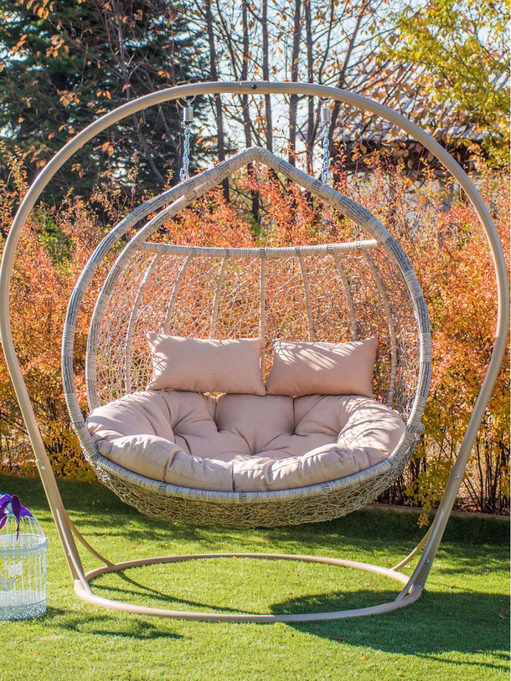 Кресло-кокон Галант 1320х1000х1300 мм Бежевый (galant-1Бежевый)