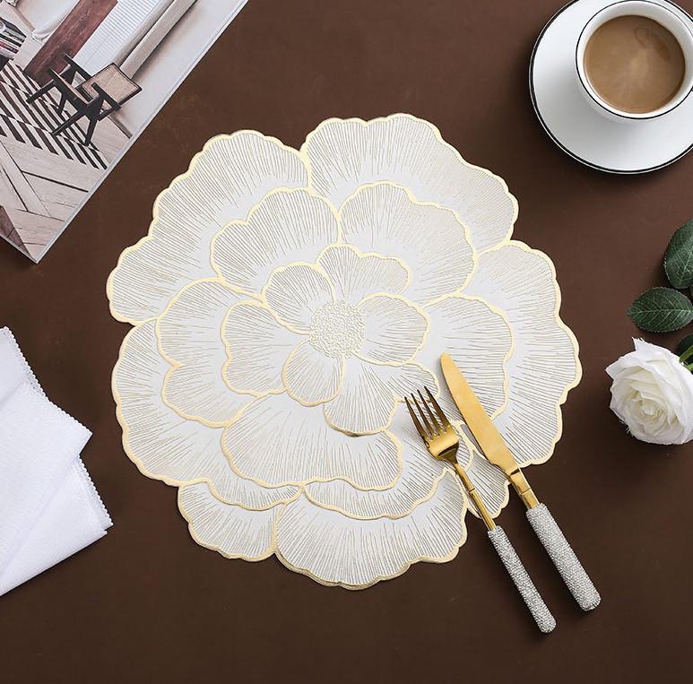 Салфетка сервировочная круглая 38 см Золотистый (18450) - фото 2 Салфетка сервировочная круглая 38 см Золотистый (18450) - фото 2