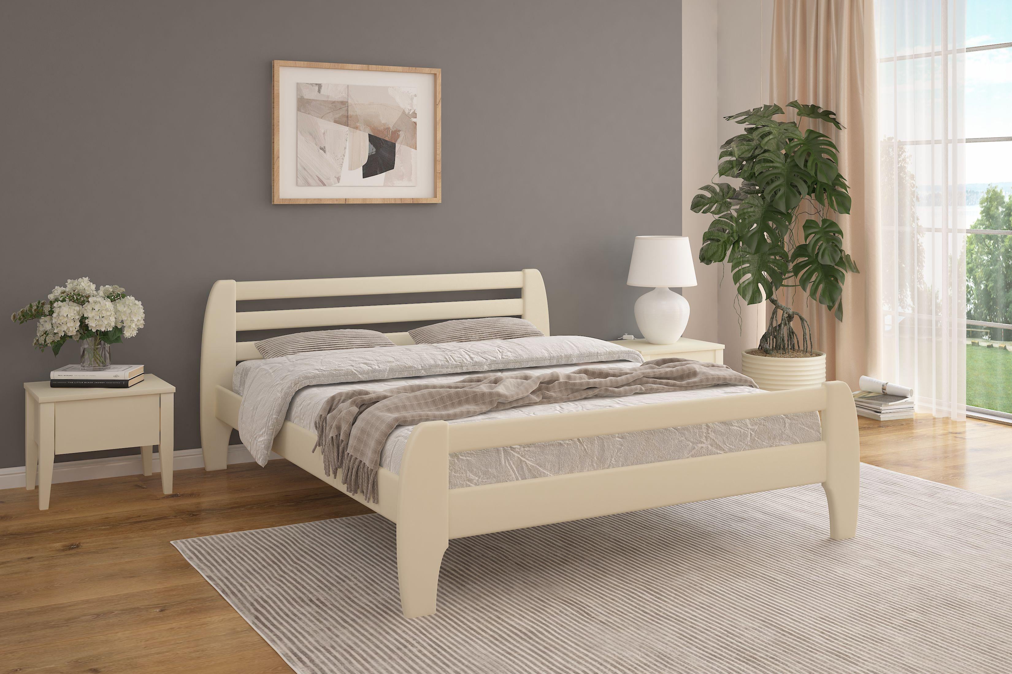 Кровать односпальная деревянная Mebigrand Милан 80х200 см Айвори (MBG-1901) Кровать односпальная деревянная Mebigrand Милан 80х200 см Айвори (MBG-1901)