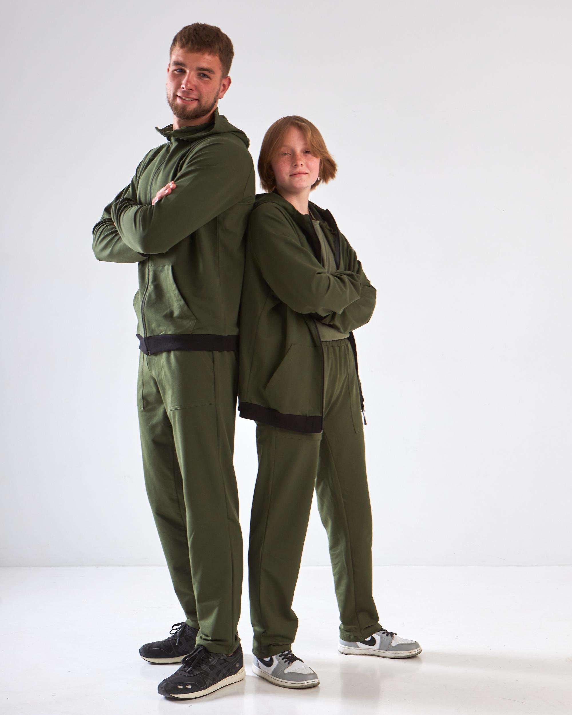 Спортивний костюм чоловічий р. 52 Хакі (14605361) - фото 6