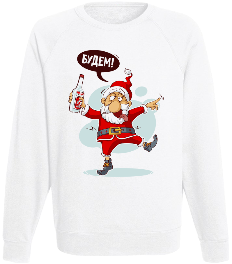 Світшот чоловічий "Будем!" L Білий Світшот чоловічий "Будем!" L Білий