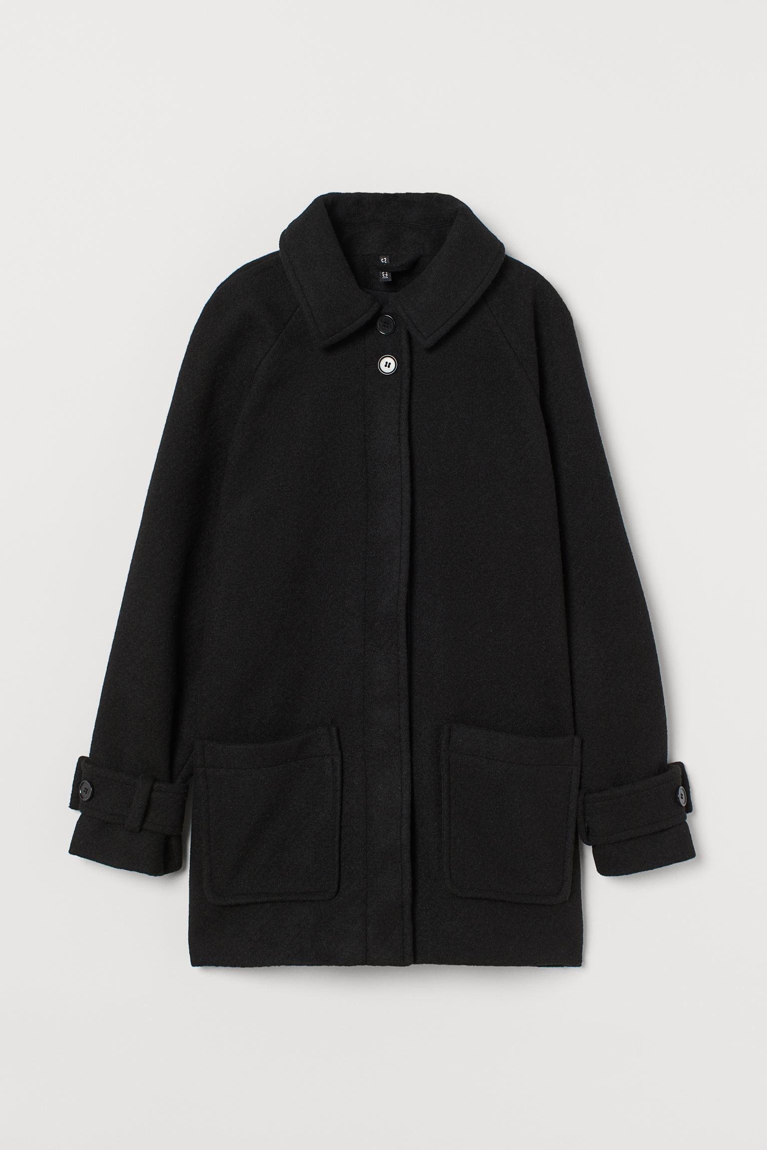 Пальто H&M M Черный (20089020692)