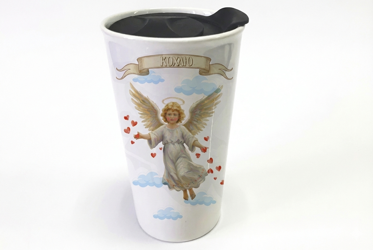 Термочашка фарфоровая "Кохаю" 450 мл