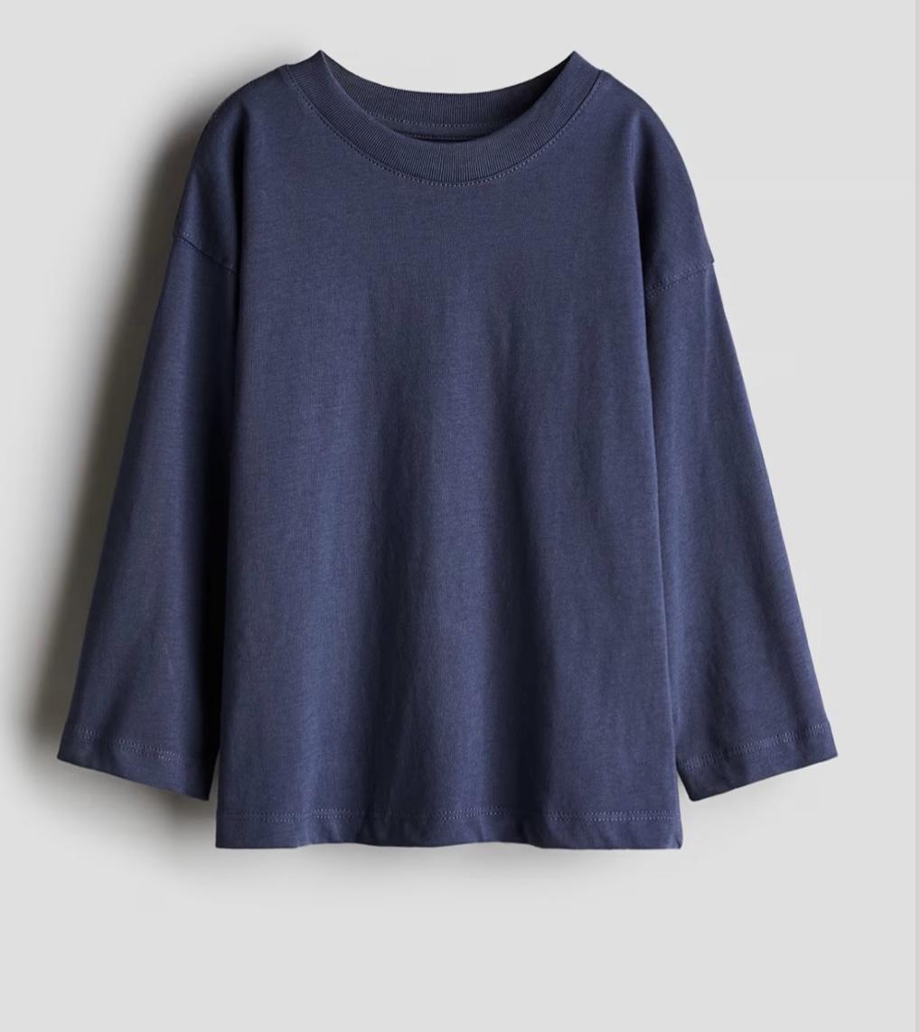 Лонгслив детский H&M 98-104 см Синий (3071)