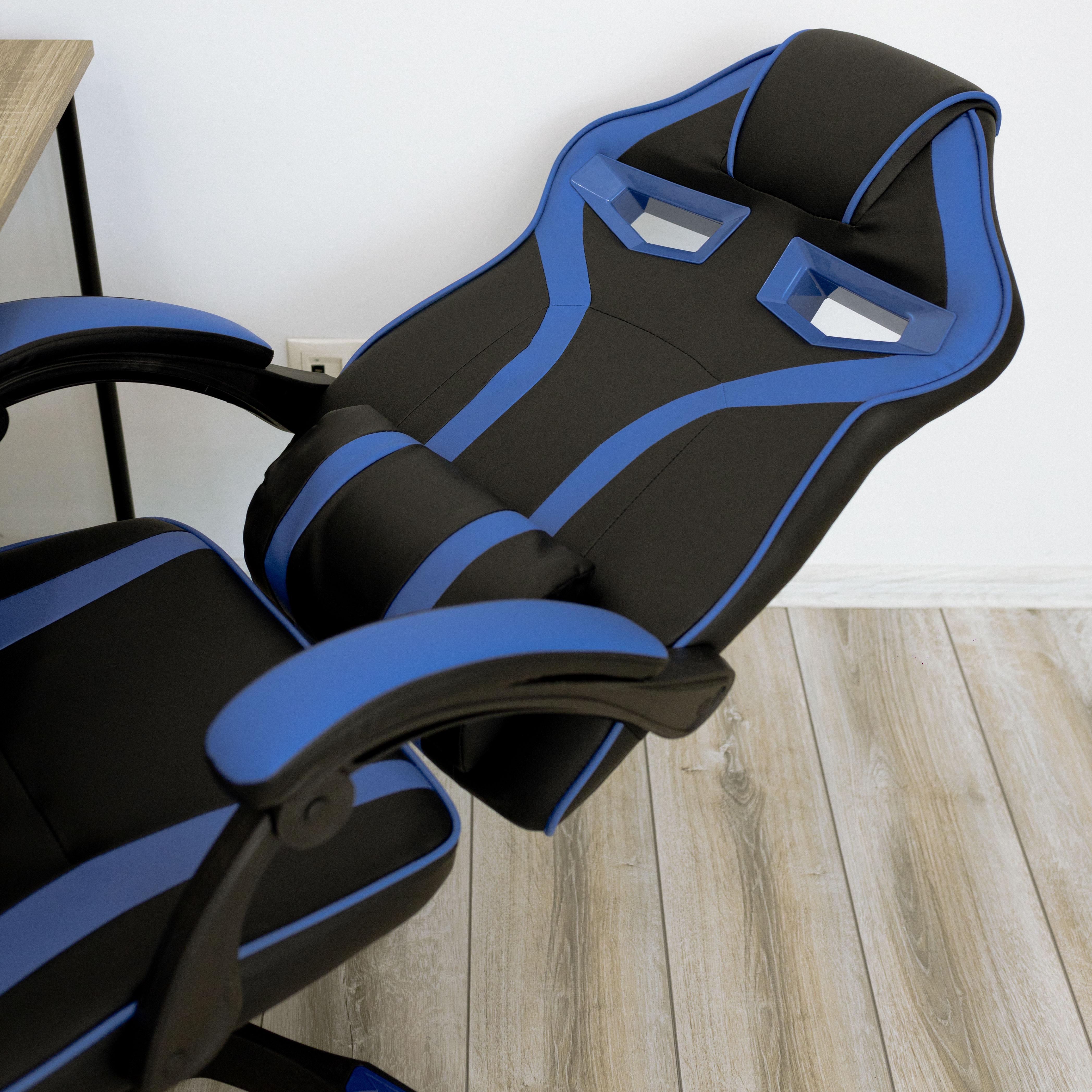 Крісло комп'ютерне геймерське 4Points NT з подушками для дома та офісу Синій (40016) - фото 6 Крісло комп'ютерне геймерське 4Points NT з подушками для дома та офісу Синій (40016) - фото 6